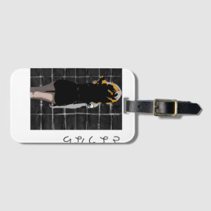 Étiquette À Bagage Design en forme de manga avec au revoir mot en jap