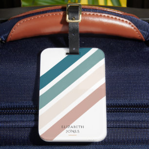 Étiquette À Bagage Design minimaliste aux couleurs pastel