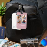 Étiquette À Bagage Design Your Own 4 Photo Personalized Name<br><div class="desc">Travel in style with our Design Your Own 4 Photo Personalized Name Luggage Tag! This customizable luggage tag allows you to upload four of your favorite photos, ensuring that your suitcase stands out from the crowd. Ideal for travelers, this personalized name luggage tag not only adds a unique touch to...</div>