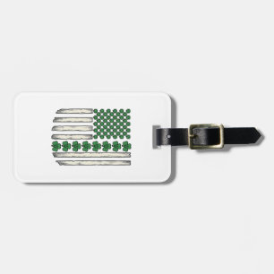 Étiquette À Bagage Dessin vectoriel vintage du drapeau américain Sham