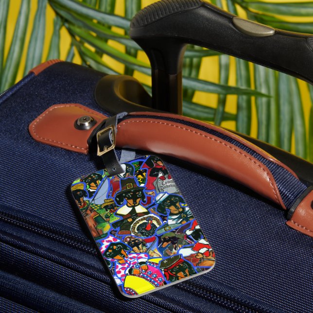 Étiquette À Bagage Dessins animés de teckel (Insitu Rectoal 1)