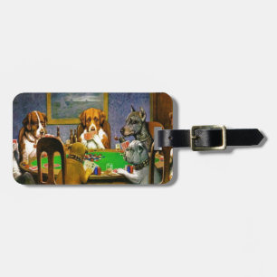 Étiquette À Bagage Destin d'humour de cartes de tisonnier d'animaux f