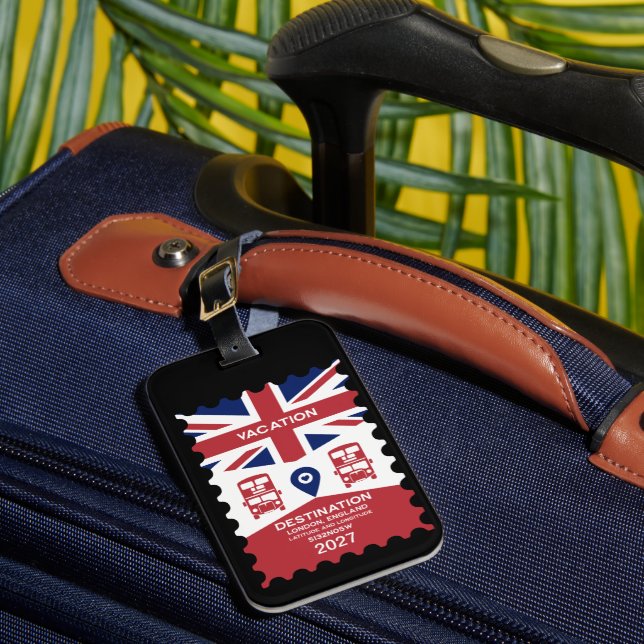 Étiquette À Bagage Destination Londres France Vacances (Insitu Rectoal 1)
