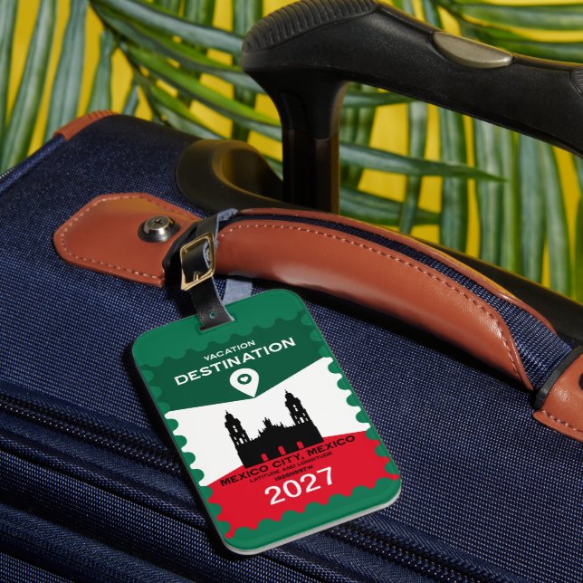 Étiquette À Bagage Destination Mexique cadeau de vacances (Insitu Rectoal 1)