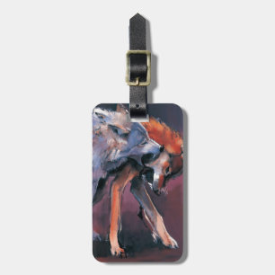 Étiquette À Bagage Deux loups 2001