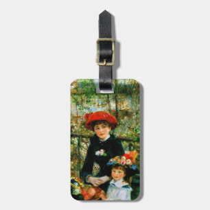 Étiquette À Bagage Deux Soeurs en terrasse par Renoir