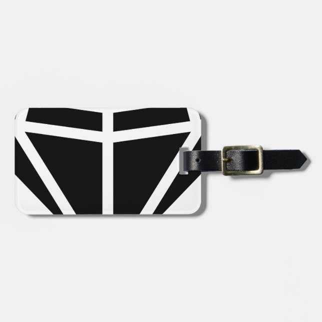 Étiquette À Bagage diamant (Devant horizontal)