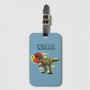 Étiquette À Bagage Dinosaure tendance personnalisée