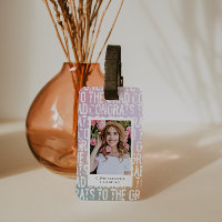 Diplôme photo moderne pastel arc-en-ciel rose girl