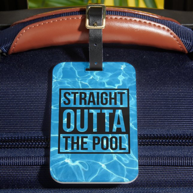 Étiquette À Bagage Directement En Dehors De La Piscine Typographie Mo (Insitu Rectoal 2)