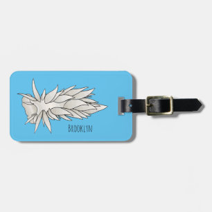 Étiquette À Bagage Dirona albolineata nudibranche dessin animé