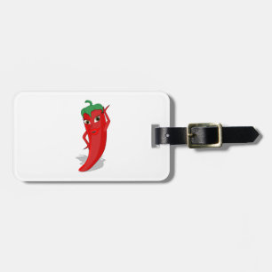 Étiquette À Bagage Diva au Piment Rouge Chaud
