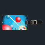 Étiquette À Bagage Diviser l'atome Science Physique<br><div class="desc">ÉTIQUETTES DE BAGAGES SCIENTIFIQUES. Personnalisez vos bagages et facilitez leur recherche sur le tapis roulant avec cette étiquette de bagage tendance et cool inspirée des sciences. Conçue pour tous les scientifiques, les professeurs de sciences, les étudiants en sciences, bref, pour tout geek des sciences dans votre vie (et cela vous...</div>