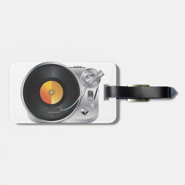 Étiquette À Bagage DJ Music Player (Dos horizontal)