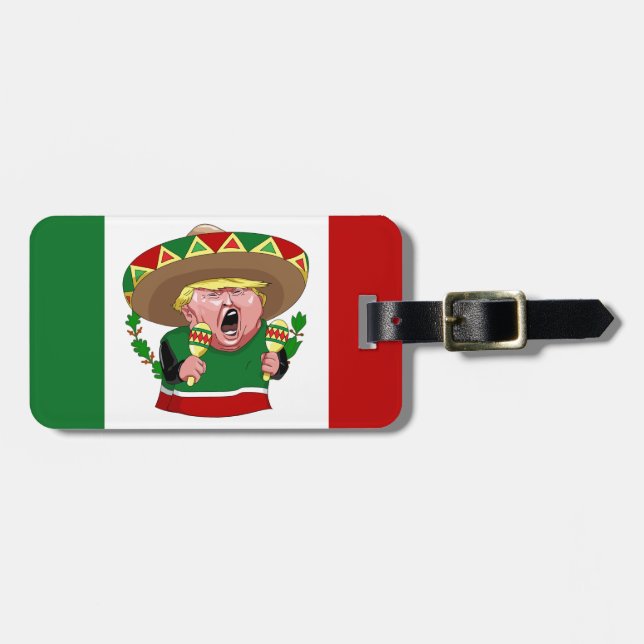 Étiquette À Bagage donald trump mexicain (Devant horizontal)