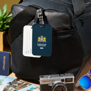 Étiquette À Bagage Dossier de téléphone de passeport Pays-Bas