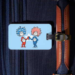 Étiquette À Bagage Dr. Seuss   Chose Un Chose Deux Graphique Patrioti