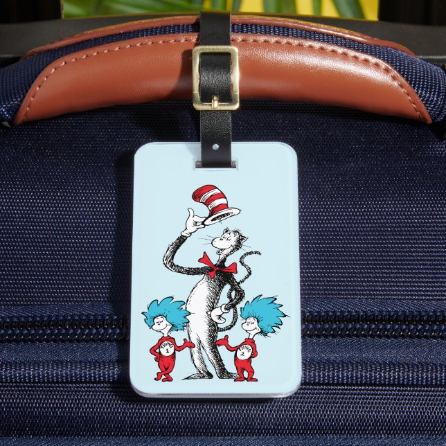 Étiquette À Bagage Dr. Seuss | Le Chat Chapeauté, Chose Un et Chose D (Insitu Rectoal 2)
