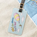 Étiquette À Bagage Dr Seuss | Oh, les endroits où vous irez !<br><div class="desc">Ce mignon bagage Dr Seuss est le cadeau parfait pour votre diplômé.</div>