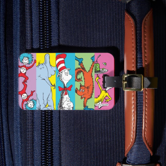 Étiquette À Bagage Dr. Seuss | Tranche de personnage (Insitu Rectoal 4)