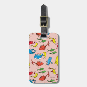 Étiquette À Bagage Dr. Seuss   Un Poisson Deux Poissons Motif