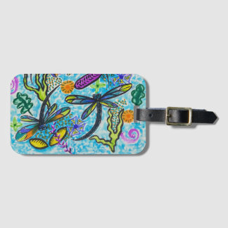 Étiquette À Bagage Dragonfly Fantasy 