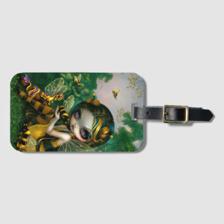 Étiquette À Bagage "Dragonnet abeille"