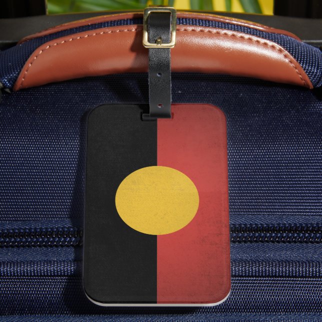 Étiquette À Bagage Drapeau aborigène australien (Insitu Rectoal 2)