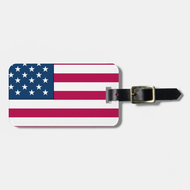 Étiquette À Bagage Drapeau américain (Devant horizontal)