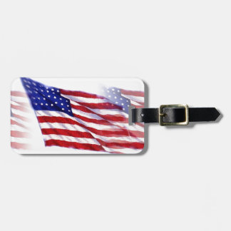 Étiquette À Bagage Drapeau américain