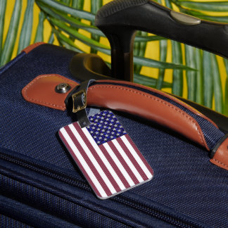 Étiquette À Bagage Drapeau Américain