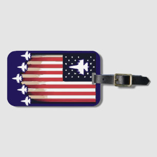 Étiquette À Bagage Drapeau Américain 4 juillet-65079