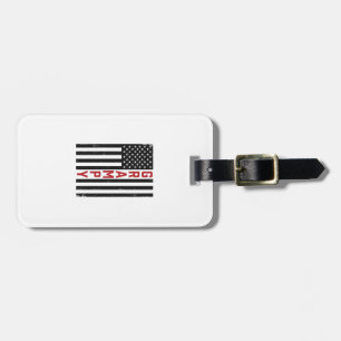 Étiquette À Bagage Drapeau américain vintage vectoriel design patriot