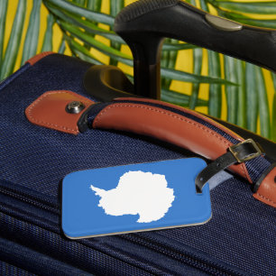 Étiquette À Bagage Drapeau Antarctique