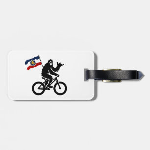Étiquette À Bagage Drapeau Bigfoot Cycling Utah