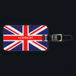 Étiquette À Bagage Drapeau britannique<br><div class="desc">Balise de bagage du drapeau britannique de Londres</div>