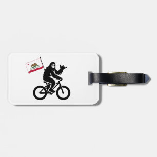 Étiquette À Bagage Drapeau californien de Bigfoot Cycling