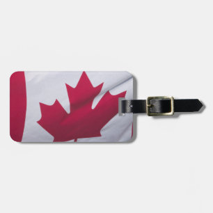 Étiquette À Bagage Drapeau canadien.