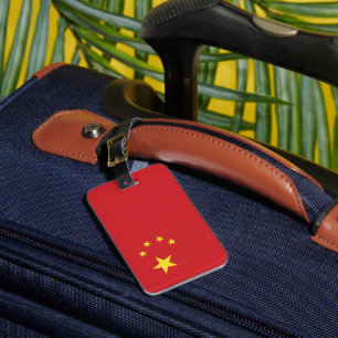 Étiquette À Bagage Drapeau chinois