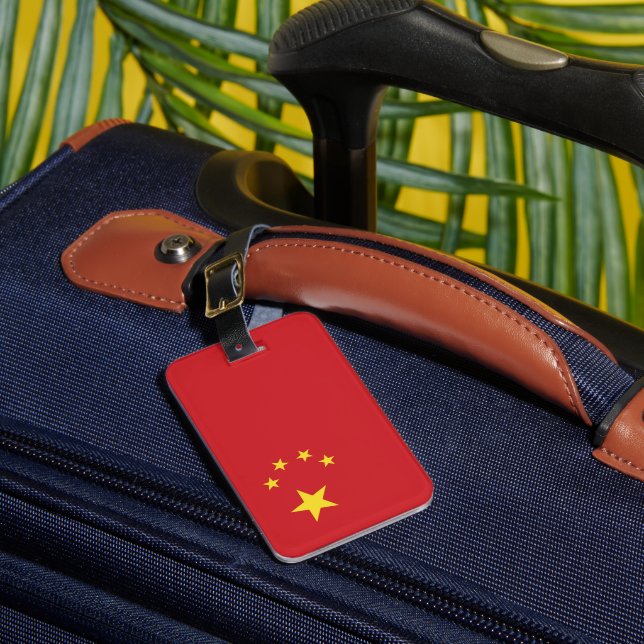 Étiquette À Bagage Drapeau chinois (Insitu Rectoal 1)