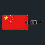 Étiquette À Bagage Drapeau chinois<br><div class="desc">Drapeau chinois</div>