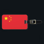 Étiquette À Bagage Drapeau Chinois<br><div class="desc">Le drapeau national de la Chine.</div>