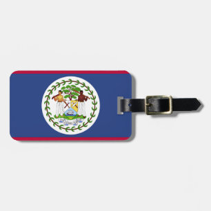 Étiquette À Bagage Drapeau classique de Belize