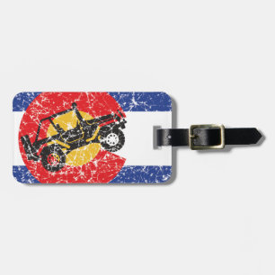 Étiquette À Bagage Drapeau Colorado 4 roues