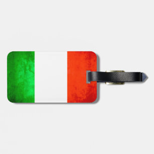 Étiquette À Bagage Drapeau coloré d'Italien de contraste