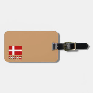 Étiquette À Bagage Drapeau danois Danmark Dannebrog