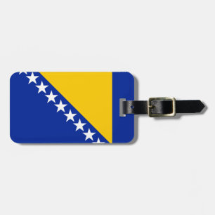 Étiquette À Bagage Drapeau de Bosnie-Herzégovine