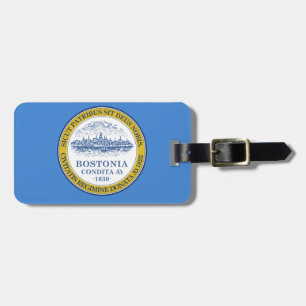 Étiquette À Bagage Drapeau de Boston, Massachusetts Balise de bagages
