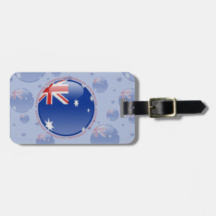 Étiquette À Bagage Drapeau de bulle de l'Australie