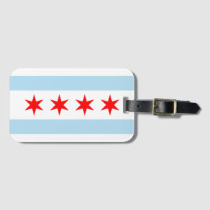 Étiquette À Bagage Drapeau de Chicago
